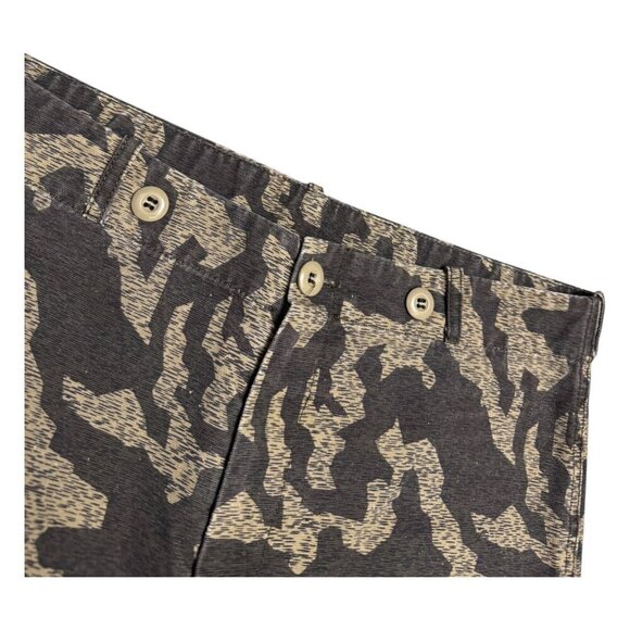 ARMY CAMO Retro Baggy Streetwear Casual Khaki Cargo Pants Mens 34x32 - Picture 4 of 6
